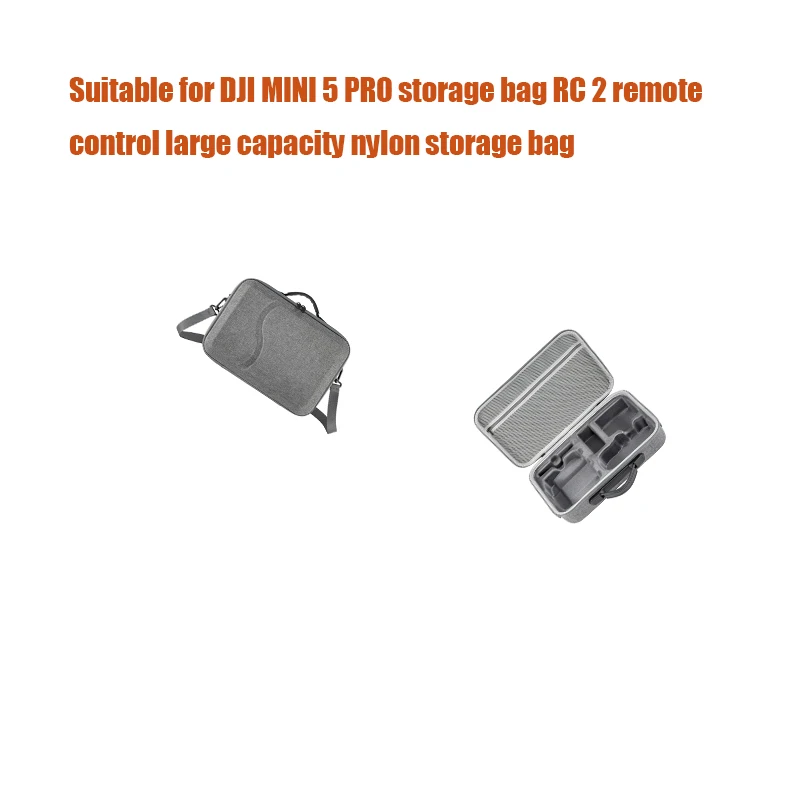 Suitable for DJI MINI 5 PRO storage bag RC 2 remote control large capacity nylon storage bag
Suitable for DJI MINI 5 PRO storage bag RC 2 remote control large capacity nylon storage bag