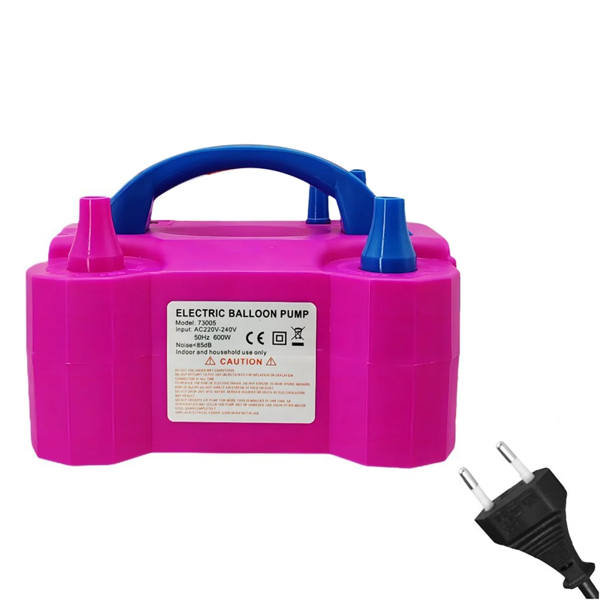 Air Balloon Pump Portable Dual Nozzle Electric Balloon Inflator Blower for Party Decor Fill Balloons 600W EU Plug B HOT 
Air Balloon Pump Portable Dual Nozzle Electric Balloon Inflator Blower for Party Decor Fill Balloons 600W EU Plug B HOT