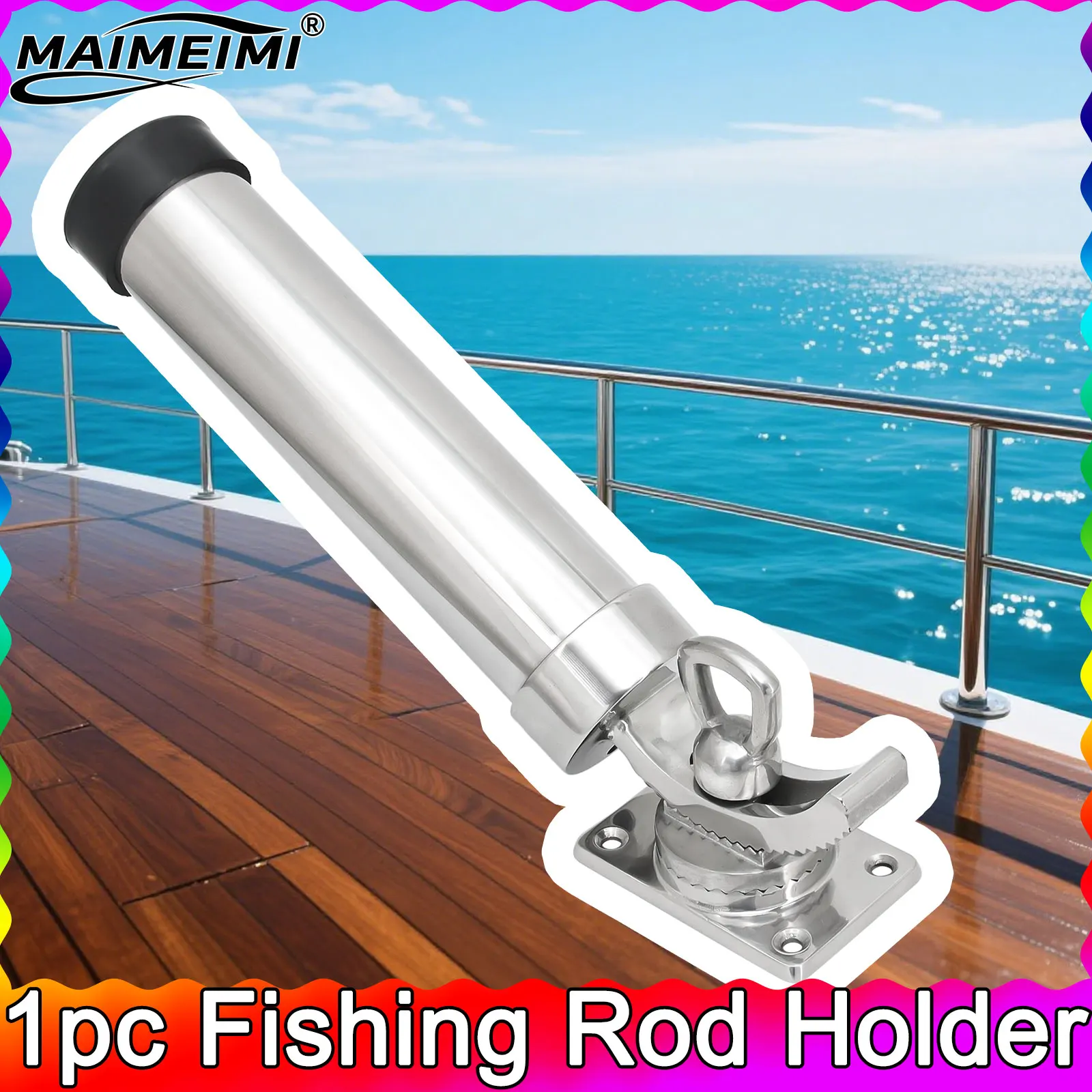 Держатель удочки из нержавеющей стали 304, поворотный на 360 градусов кронштейн для сиденья удочки, вращающаяся опора для удочки, подставка для удочки 
Держатель удочки из нержавеющей стали 304, поворотный на 360 градусов кронштейн для сиденья удочки, вращающаяся опора для удочки, подставка для удочки