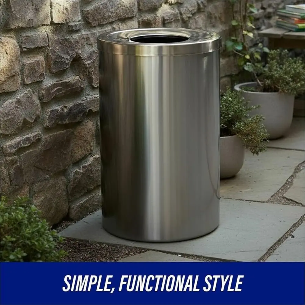 30 Gallon Round Indoor Waste Bin Stainless Steel 31.5 x 20 Inches Trash Can
30 Gallon Round Indoor Waste Bin Stainless Steel 31.5 x 20 Inches Trash Can