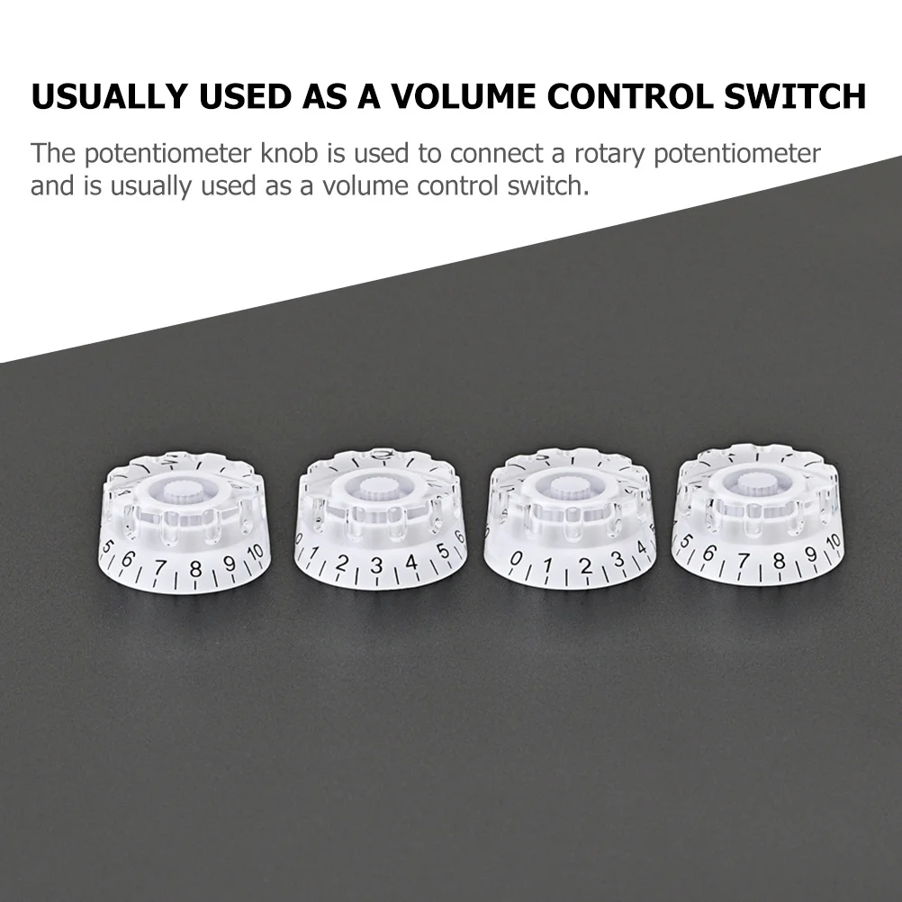 4pcs Guitar Volume Knobs Electric Bass Plastic Potentiometer Caps For Instrument Control Accessories Volume Knob Replacement
4pcs Guitar Volume Knobs Electric Bass Plastic Potentiometer Caps For Instrument Control Accessories Volume Knob Replacement