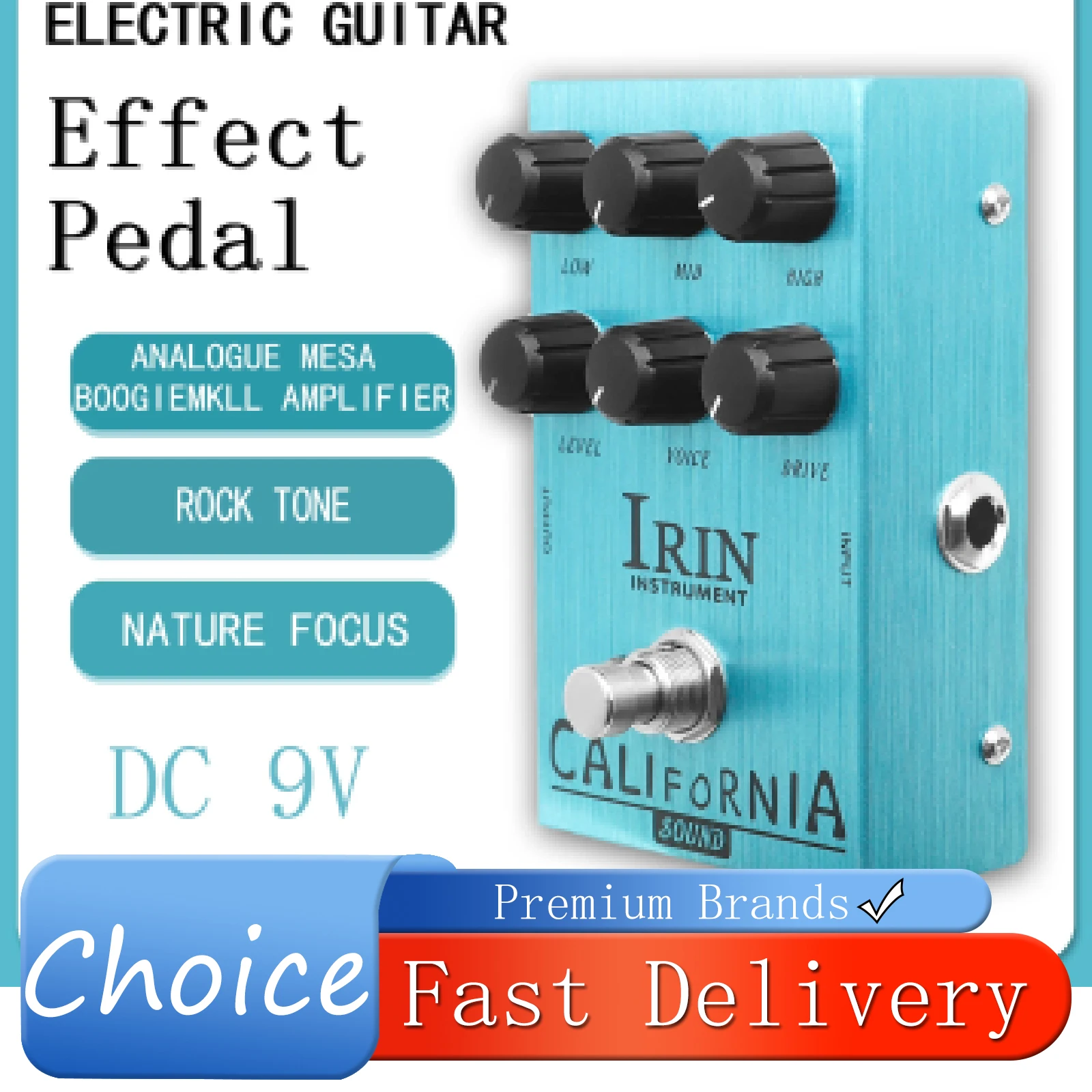 IRIN AN-32 California Electric Guitarra Effect Pedal Mesa Boogie MKll Amplifier Rock Effect True Bypass Pedal Guitar Accessories
IRIN AN-32 California Electric Guitarra Effect Pedal Mesa Boogie MKll Amplifier Rock Effect True Bypass Pedal Guitar Accessories