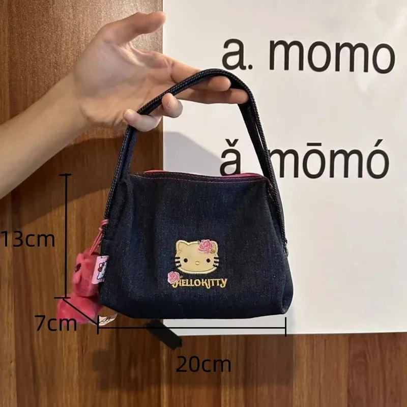 Sanrio Hello Kitty Cartoon Embroidery Denim Bag Vintage Small Handbags Harajuku Cute Large Capacity Zipper Bags For Women Gifts
Sanrio Hello Kitty Cartoon Embroidery Denim Bag Vintage Small Handbags Harajuku Cute Large Capacity Zipper Bags For Women Gifts