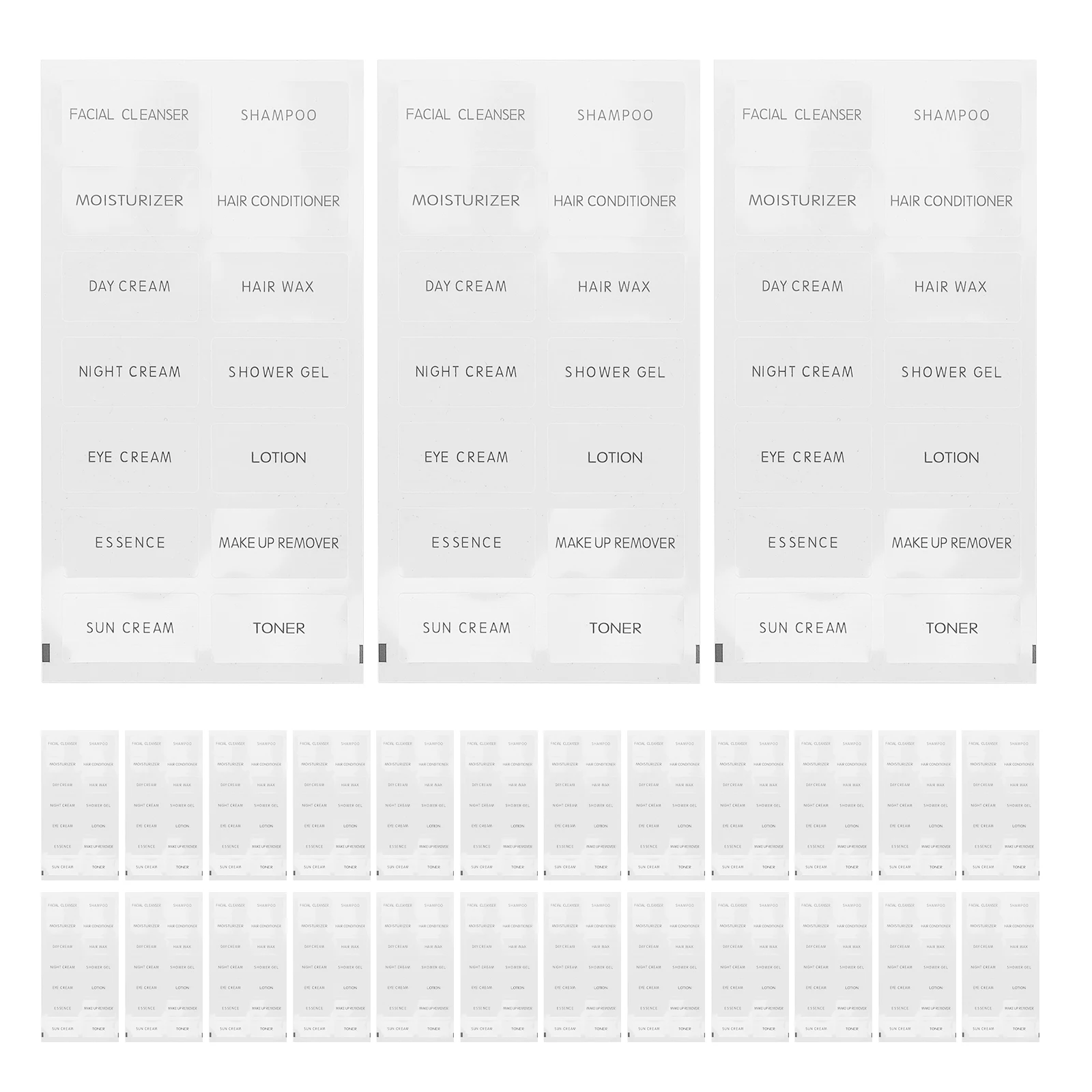 50pcs Travel Bottle Labels Bathroom Organizing Shampoo Stickers Jar Cosmetics Toiletries Skincare Product Label Strong Adhesive
50pcs Travel Bottle Labels Bathroom Organizing Shampoo Stickers Jar Cosmetics Toiletries Skincare Product Label Strong Adhesive