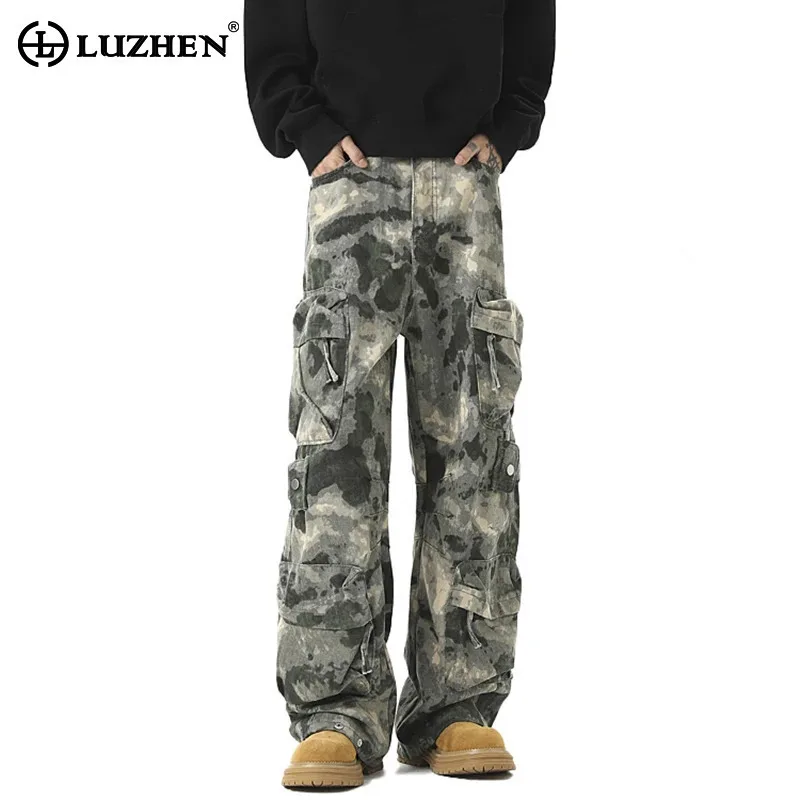 LUZHEN 2025 New Original Multi Pockets Design Straight Cargo Trouser Men's Stylish Street Camouflage Printed Casual Pants JY1162
LUZHEN 2025 New Original Multi Pockets Design Straight Cargo Trouser Men's Stylish Street Camouflage Printed Casual Pants JY1162