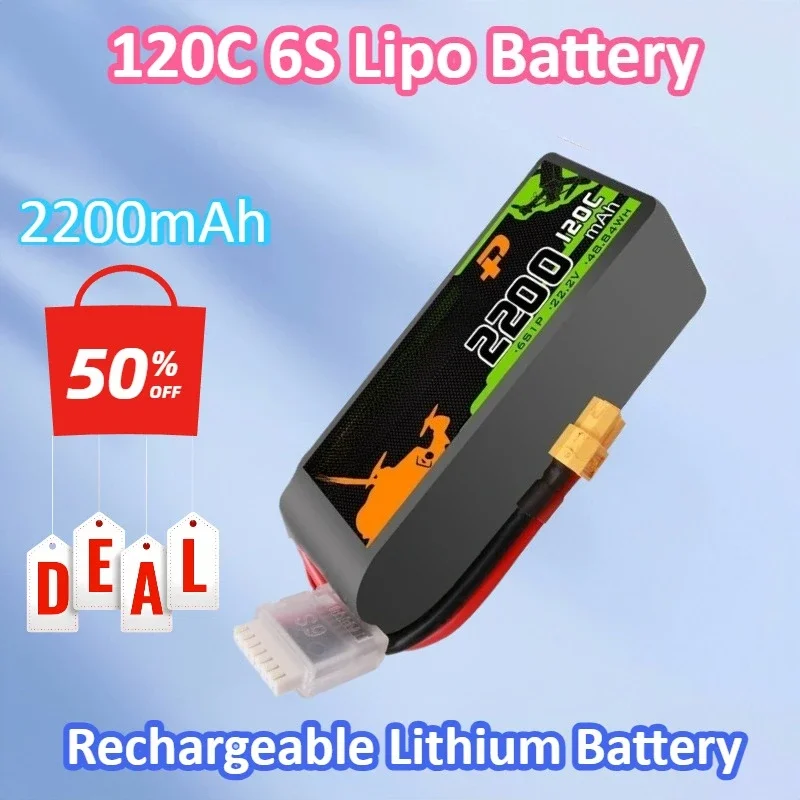 New 2200mAh for Ovonic 120C 22.2V 6S Lipo Battery with XT60 Plug for RC Helicopter Quadcopter FPV Racing Drone Parts Battery
New 2200mAh for Ovonic 120C 22.2V 6S Lipo Battery with XT60 Plug for RC Helicopter Quadcopter FPV Racing Drone Parts Battery