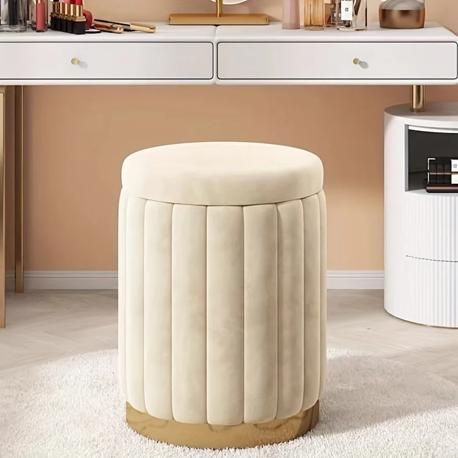 Fashion Storage Stool, Shoe Changing Stool, Makeup Stool, Bedroom Dressing Table Round Stool, New Round Stool with Storage Space
Fashion Storage Stool, Shoe Changing Stool, Makeup Stool, Bedroom Dressing Table Round Stool, New Round Stool with Storage Space