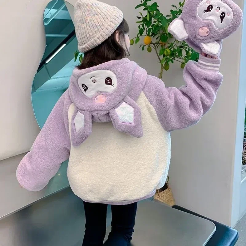Sweet Kuromi Anime Sanrio Ins Kawaii Long Sleeve Coat Winter Cute Cartoon Children Fleece Jacket Clothing Gifts for Kids
Sweet Kuromi Anime Sanrio Ins Kawaii Long Sleeve Coat Winter Cute Cartoon Children Fleece Jacket Clothing Gifts for Kids