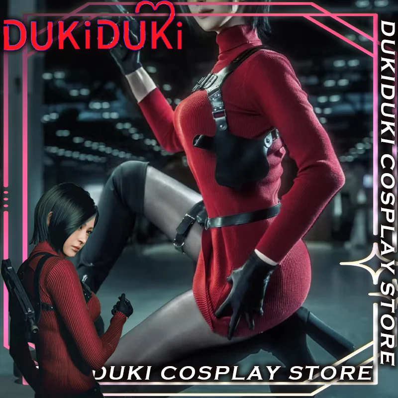 Horror Game Resident Evil Ada Wong Full Sets Cosplay Costume Women Carnival Role Play Uniform Adult Tight Skirt with Wig Shoes
Horror Game Resident Evil Ada Wong Full Sets Cosplay Costume Women Carnival Role Play Uniform Adult Tight Skirt with Wig Shoes