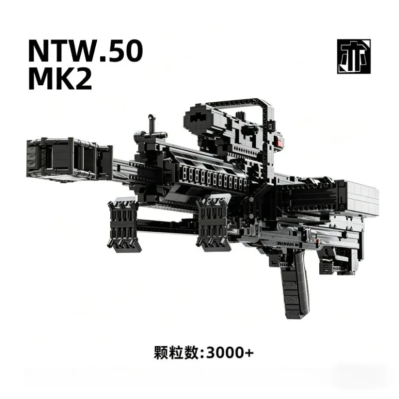 3000+PCS NTW-50 Mk II Anti-Materiel Rifle Building Blocks Emissibility With Bullet Assemble Gun Bricks Toy Gift For Adult Boy
3000+PCS NTW-50 Mk II Anti-Materiel Rifle Building Blocks Emissibility With Bullet Assemble Gun Bricks Toy Gift For Adult Boy
