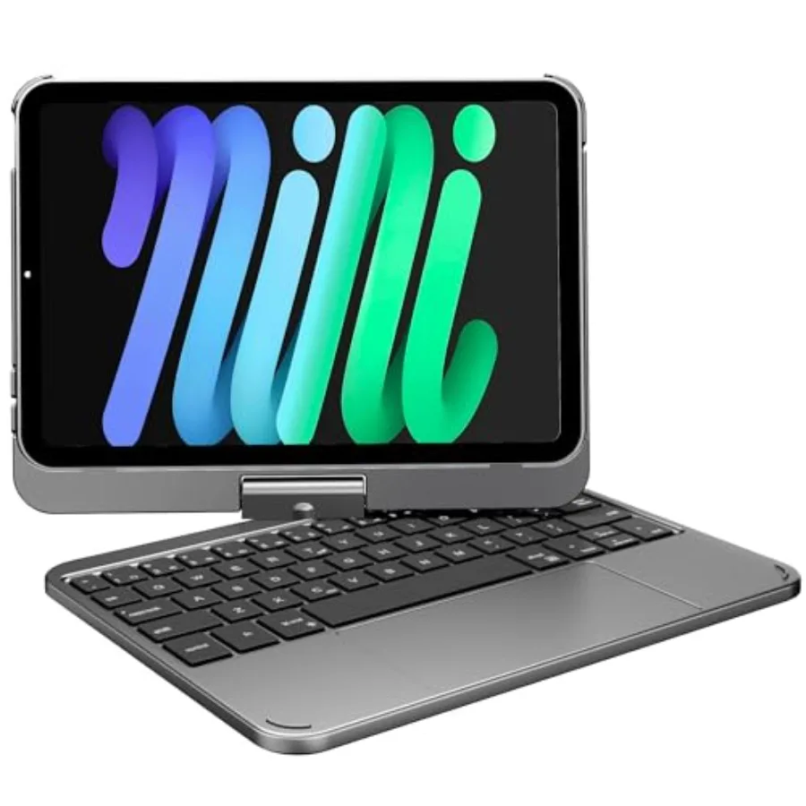 Keyboard Case for Apple 7th Gen A17 / 6th Generation: Compact Smart Rotatable Cover Multi-Touch Trackpad RGB Backlight for and
Keyboard Case for Apple 7th Gen A17 / 6th Generation: Compact Smart Rotatable Cover Multi-Touch Trackpad RGB Backlight for and