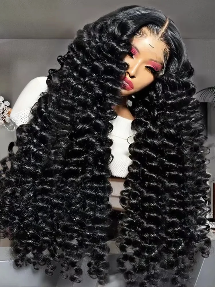 Loose Deep Wave Curly 13x6 Hd Lace Frontal Wig 100% Human Hair Brazilian Preplucked knots 13x4 Water Wave Front Wigs For Women
Loose Deep Wave Curly 13x6 Hd Lace Frontal Wig 100% Human Hair Brazilian Preplucked knots 13x4 Water Wave Front Wigs For Women