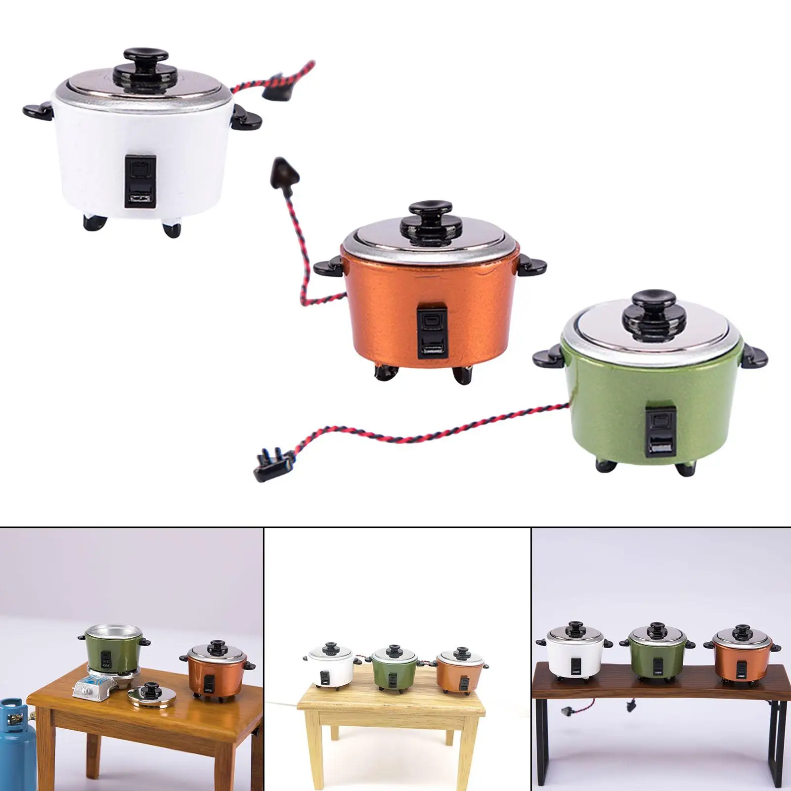 1:12 масштаб кукольный домик модель рисоварки DIY украшения изысканное качество изготовления
1:12 масштаб кукольный домик модель рисоварки DIY украшения изысканное качество изготовления