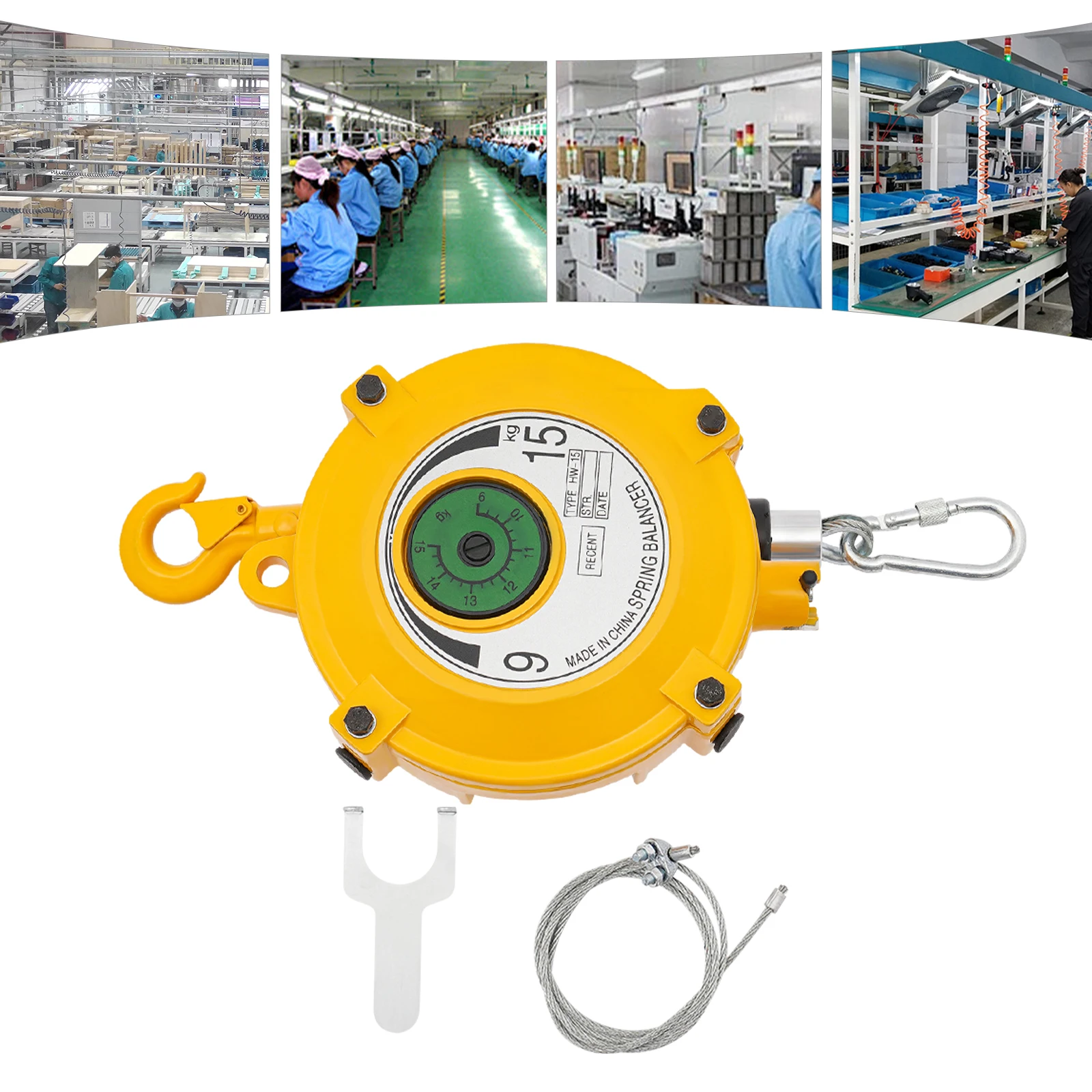 9-15kg Load Bearing Spring Tool Balancer Retractable Spring Balancer Tool Fixture Holder for Lines Packaging
9-15kg Load Bearing Spring Tool Balancer Retractable Spring Balancer Tool Fixture Holder for Lines Packaging