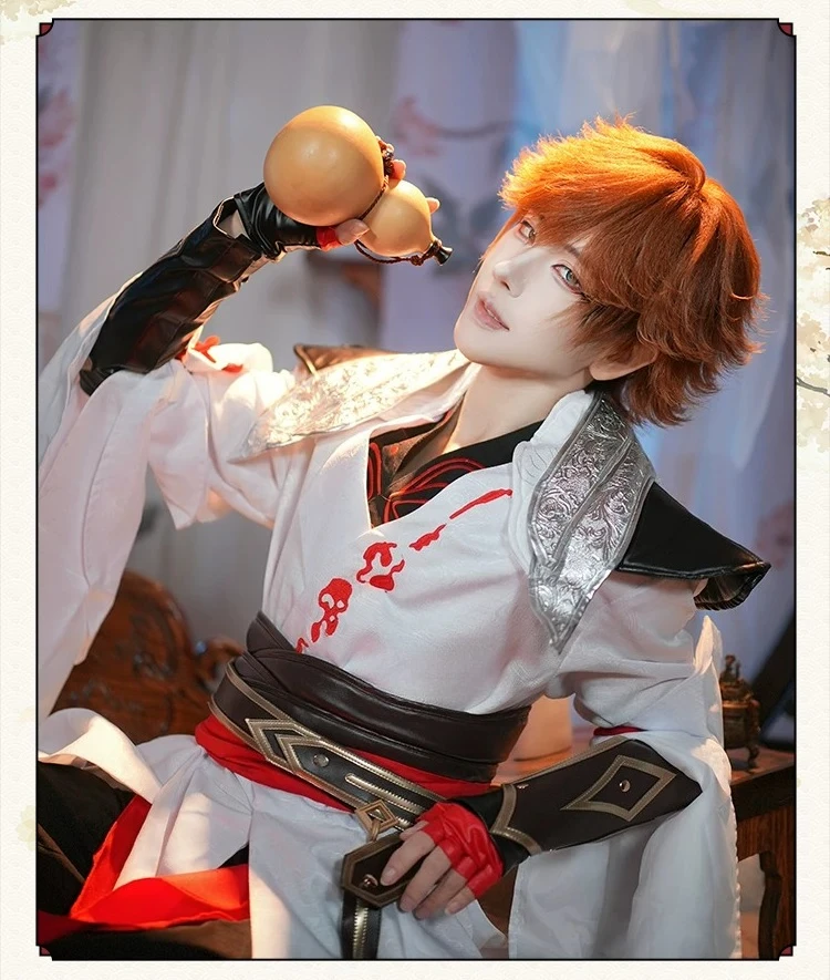 Honor of Kings Li Bai Cosplay Costume, Sword Saint of the Green Lotus Original Skin, Men Outfit for Halloween Carnival
Honor of Kings Li Bai Cosplay Costume, Sword Saint of the Green Lotus Original Skin, Men Outfit for Halloween Carnival