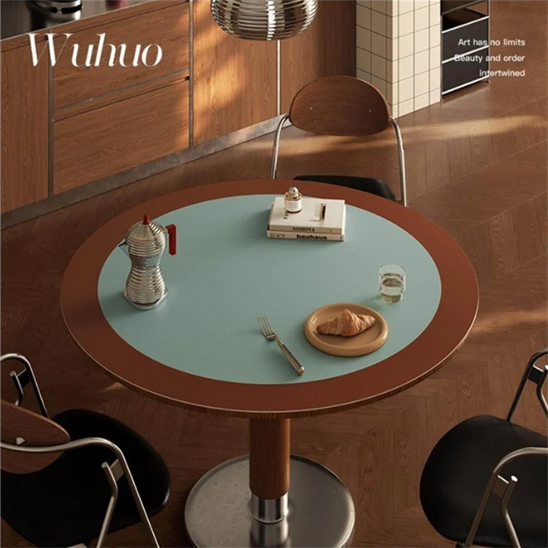 60x60CM Round Table Mat Antique Style Leather No-Wash Insulation Home Decor Easy Maintain Dopamine Tablecloth
60x60CM Round Table Mat Antique Style Leather No-Wash Insulation Home Decor Easy Maintain Dopamine Tablecloth