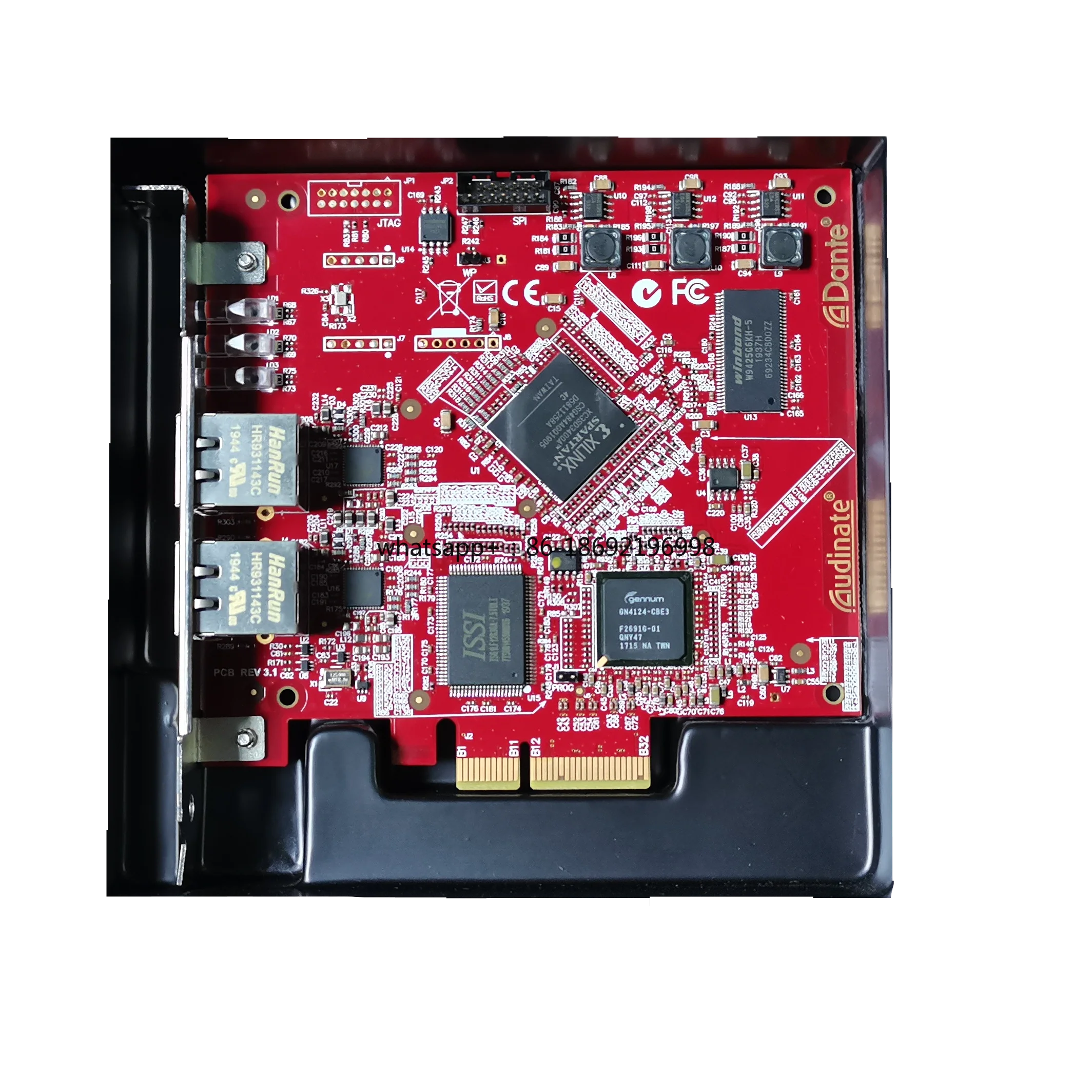 Dante PCIe Sound Card Redundant Scard
Dante PCIe Sound Card Redundant Scard