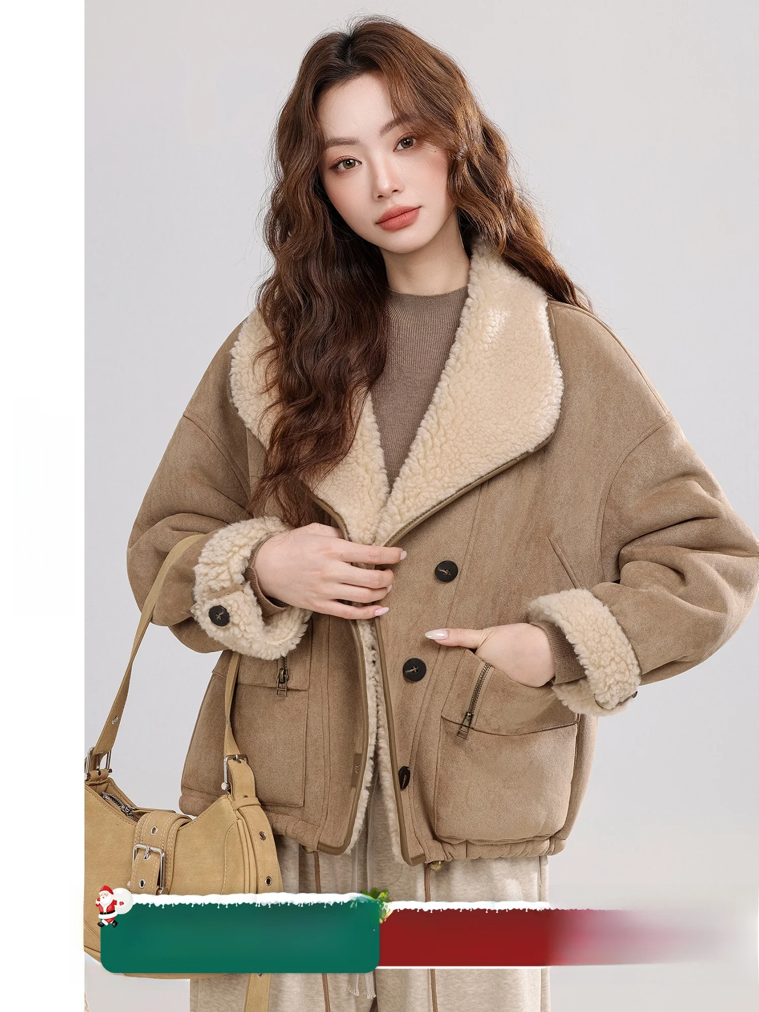 Caramel Falling Wood Retro Fur Leather Inteated Casual Collar Women's Jaet Warm Dstring Hem Long Sve Coat for Daily...
Caramel Falling Wood Retro Fur Leather Inteated Casual Collar Women's Jaet Warm Dstring Hem Long Sve Coat for Daily...