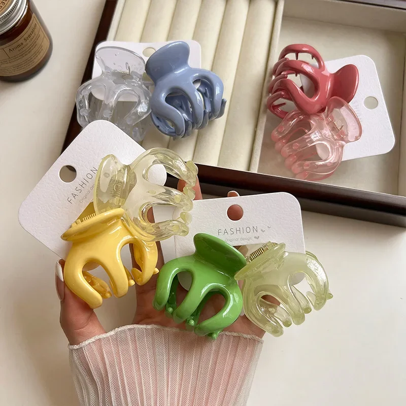 Set of 2 cute candy girl hair accessories Korean version colorful hairpins ladies party accessories crab claw clips
Set of 2 cute candy girl hair accessories Korean version colorful hairpins ladies party accessories crab claw clips