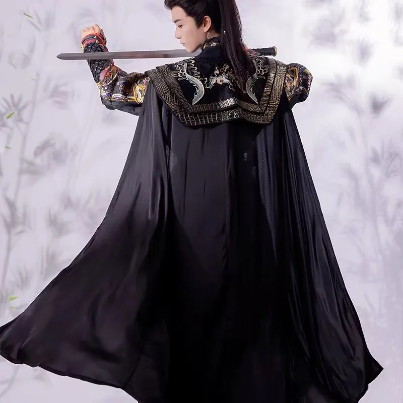 Original Hanfu Cape Men New Year Christmas Event Cape Traditional Chinese Embroidery Red Black Cloak For Women
Original Hanfu Cape Men New Year Christmas Event Cape Traditional Chinese Embroidery Red Black Cloak For Women