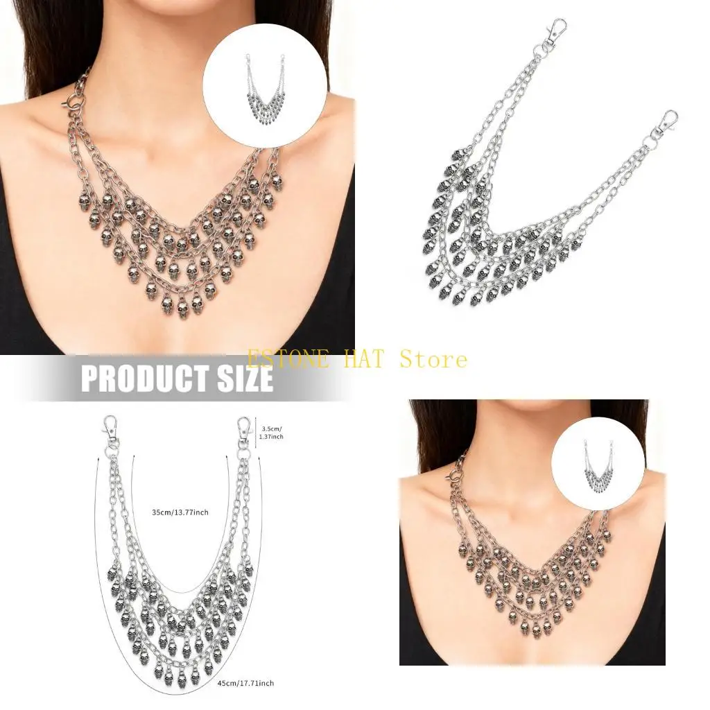 49MF Multilayer Skull Pendant Waist Chain Pants Chain Waist Accessory Jeans Chain
49MF Multilayer Skull Pendant Waist Chain Pants Chain Waist Accessory Jeans Chain
