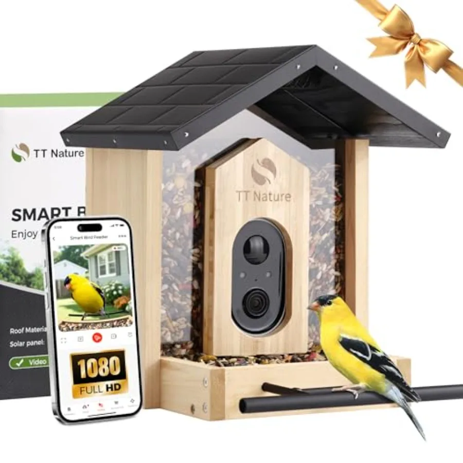 【Spot goods】Bird Feeder with Camera Upgraded 1.5L Smart Birdhouse Al Identify for 10000 Plus Species Auto Capture and Real-time
【Spot goods】Bird Feeder with Camera Upgraded 1.5L Smart Birdhouse Al Identify for 10000 Plus Species Auto Capture and Real-time
