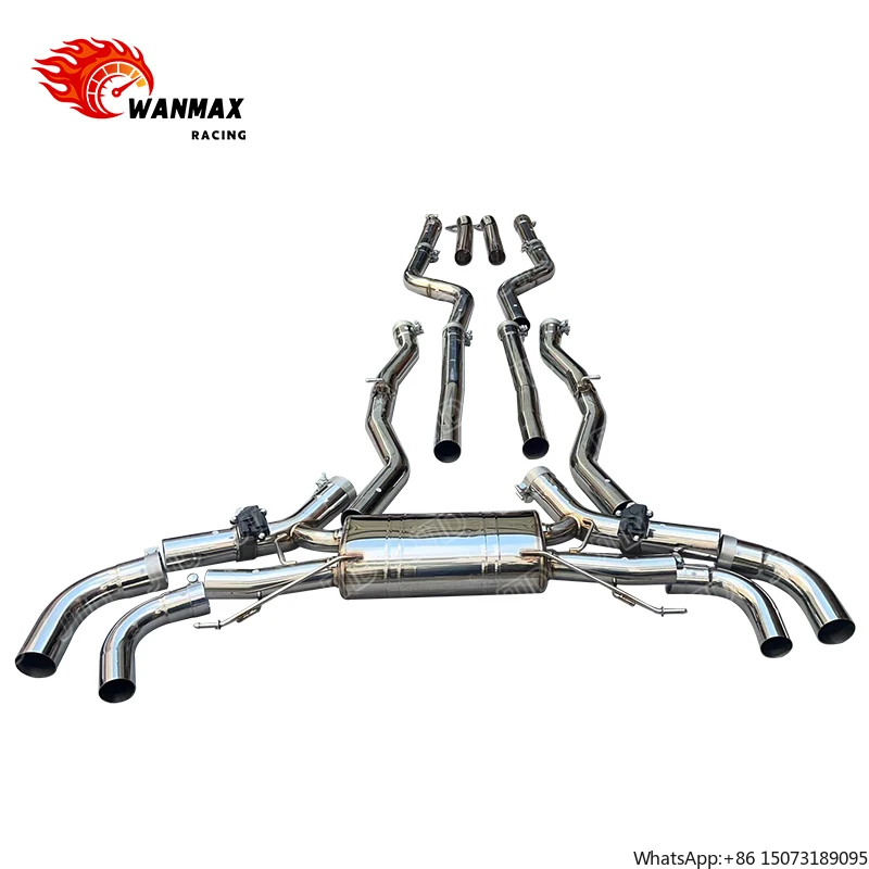 304SS Stainless Steel Catback Muffler Valvetronic Exhaust System for 2021 X5M F95 V8 4.4 Exhaust
304SS Stainless Steel Catback Muffler Valvetronic Exhaust System for 2021 X5M F95 V8 4.4 Exhaust