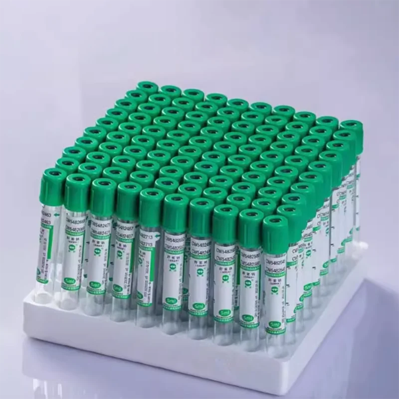 Disposable Sterile Vacuum Blood Collection Tube With Heparin Sodium Additives Green Lid 10 ml Vac Tube Vacutainer CE Mark 100/PK
Disposable Sterile Vacuum Blood Collection Tube With Heparin Sodium Additives Green Lid 10 ml Vac Tube Vacutainer CE Mark 100/PK