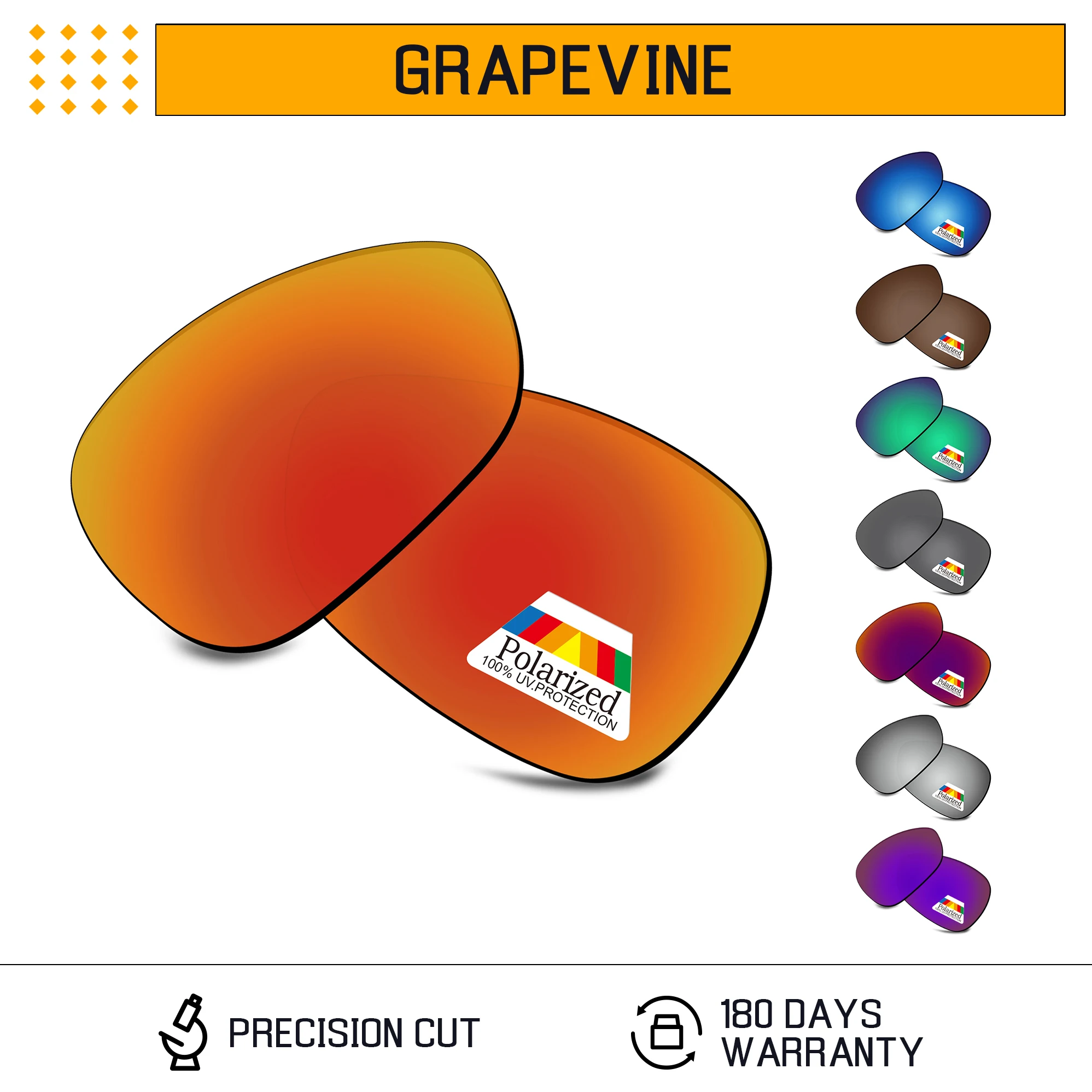 Rarayvix Polarized Replacement Lenses UV400 Protective for Oakley Grapevine Sunglasses
Rarayvix Polarized Replacement Lenses UV400 Protective for Oakley Grapevine Sunglasses