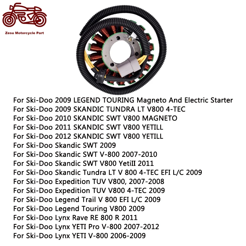 Generator Stator Coil 420684853 420684852 For Ski-Doo V800 4-TEC Magneto Lynx Rave RE 800 R YETI V-800 2009 2010 2011 2012
Generator Stator Coil 420684853 420684852 For Ski-Doo V800 4-TEC Magneto Lynx Rave RE 800 R YETI V-800 2009 2010 2011 2012