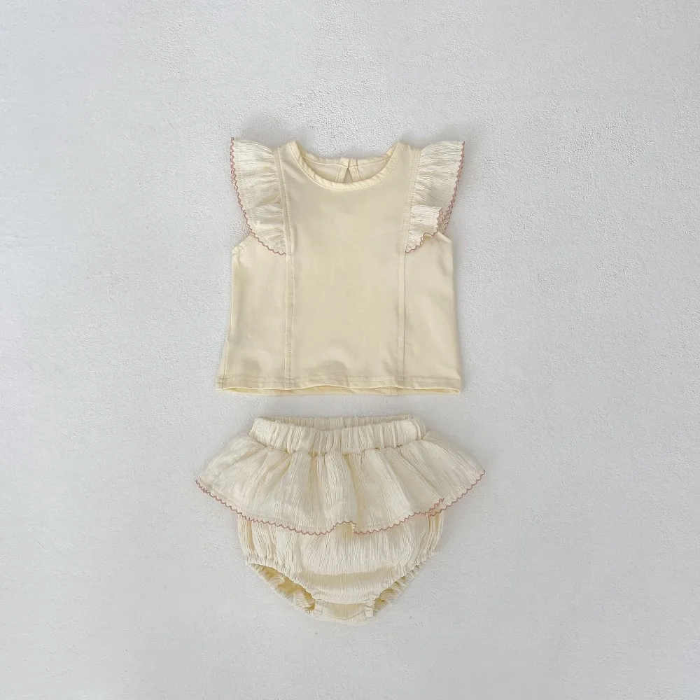 Cute Baby Girl Clothing Set 0-3Years Newborn Princess Solid Color Sleeveless Tops+Skirted Shorts Bloomers 2PCS Summer Clothes
Cute Baby Girl Clothing Set 0-3Years Newborn Princess Solid Color Sleeveless Tops+Skirted Shorts Bloomers 2PCS Summer Clothes