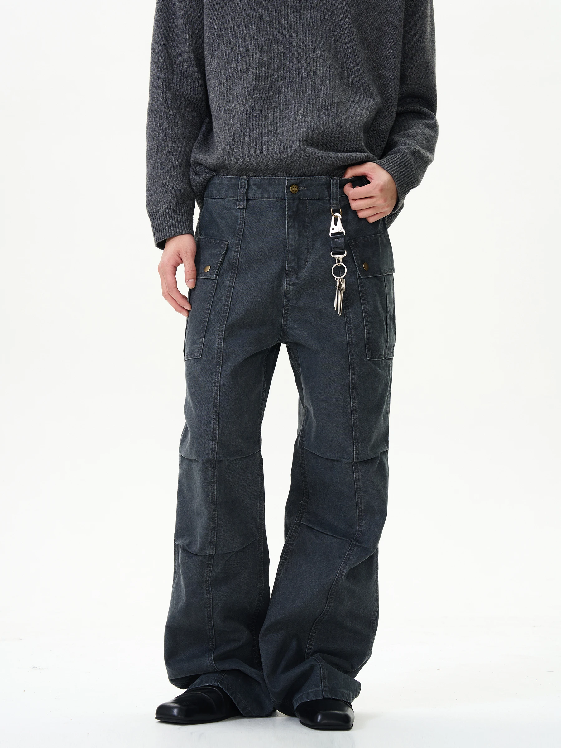Loose Straight Leg Workwear Pants Men's High Waist Cotton Vintage Style Casual Trousers for Couples Trendy And Handsome
Loose Straight Leg Workwear Pants Men's High Waist Cotton Vintage Style Casual Trousers for Couples Trendy And Handsome