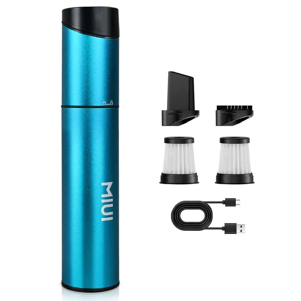 Мини-портативный пылесос Беспроводной ручной пылесос с 3 всасывающими головками Легко чистится для настольной клавиатуры и автомобиля (USB)
Мини-портативный пылесос Беспроводной ручной пылесос с 3 всасывающими головками Легко чистится для настольной клавиатуры и автомобиля (USB)