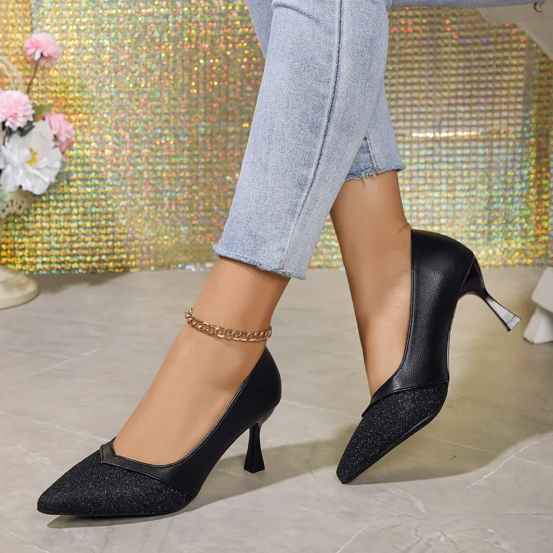 2024 Sexy Pointed Toe Female High Heels Exquisite Wedding Shoes Bride Casual Fashion Pumps Elegant Simple Women's Stiletto Shoes
2024 Sexy Pointed Toe Female High Heels Exquisite Wedding Shoes Bride Casual Fashion Pumps Elegant Simple Women's Stiletto Shoes
