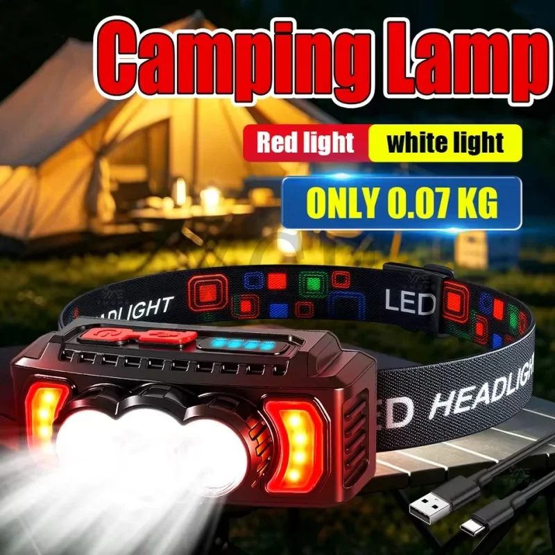 200000LM Headlamp Super Powerful Flashlights EDC LED Flashlight Portable Lights USB Rechargeable Lamp for Outdoor Camping Hiking
200000LM Headlamp Super Powerful Flashlights EDC LED Flashlight Portable Lights USB Rechargeable Lamp for Outdoor Camping Hiking