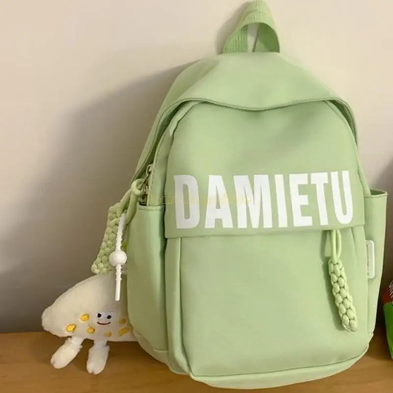 X90D Modern Backpack School Daypack Nylon Book Bag with Decorative Charm for Students
X90D Modern Backpack School Daypack Nylon Book Bag with Decorative Charm for Students