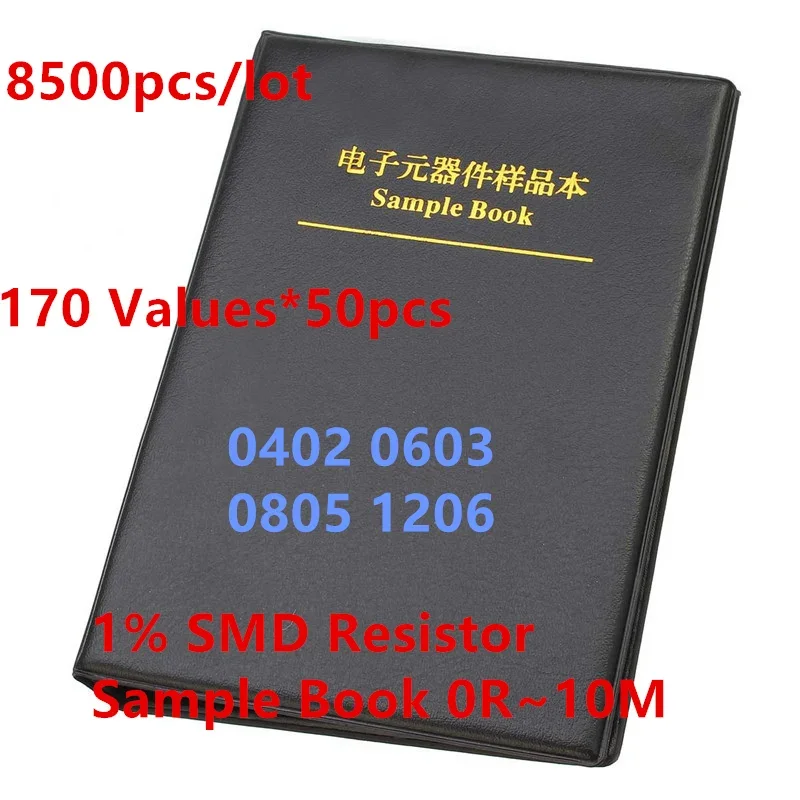 8500 шт./партия, набор резисторов 0402 0603 0805 1206 SMD, допуск 0-10 м, 1% значений, 50 шт., 170 шт.
8500 шт./партия, набор резисторов 0402 0603 0805 1206 SMD, допуск 0-10 м, 1% значений, 50 шт., 170 шт.