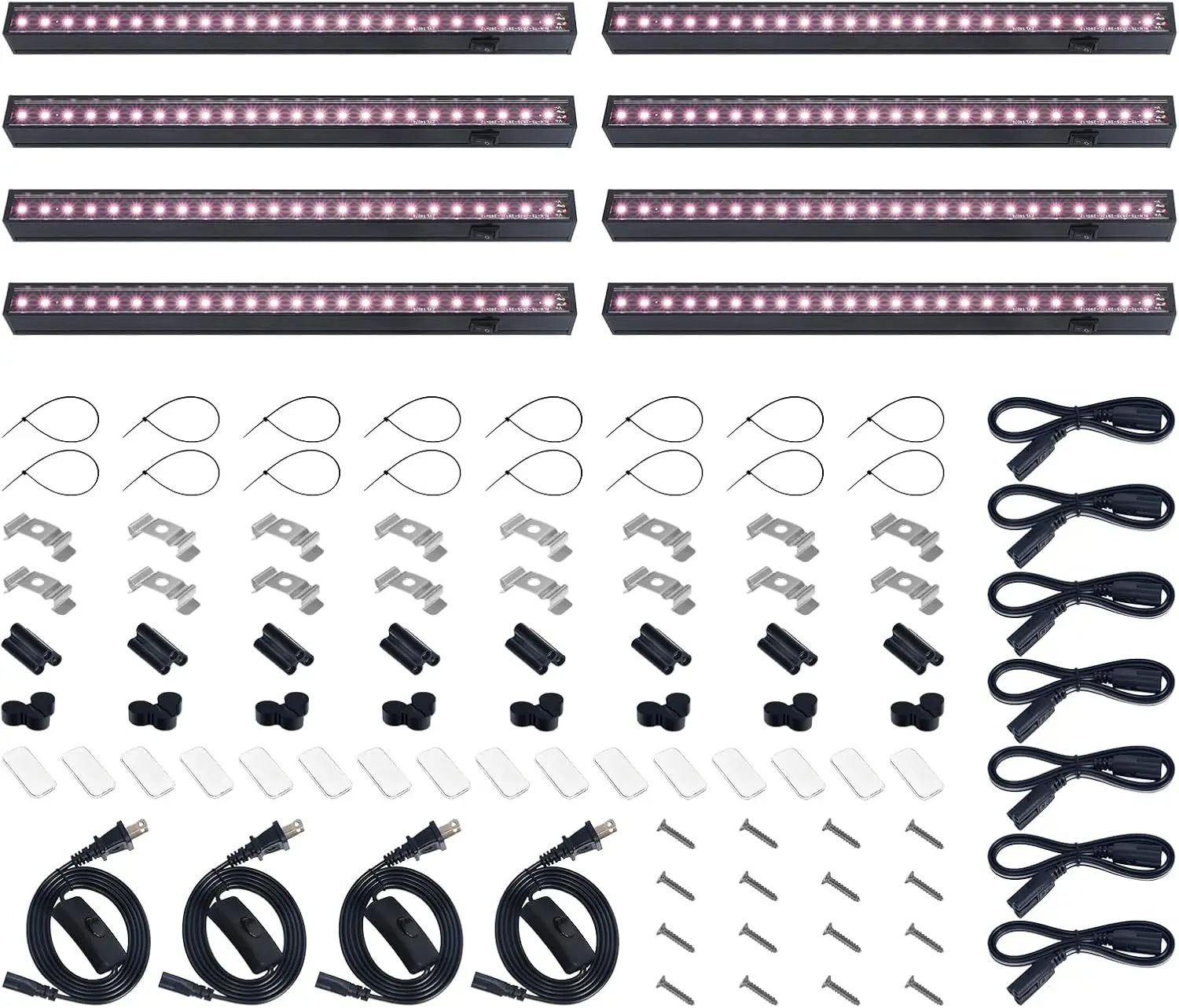 Светодиодные ленты полного спектра для выращивания растений, розовато-белые 1 фута для комнатных растений, съемный дизайн, 8 упаковок
Светодиодные ленты полного спектра для выращивания растений, розовато-белые 1 фута для комнатных растений, съемный дизайн, 8 упаковок