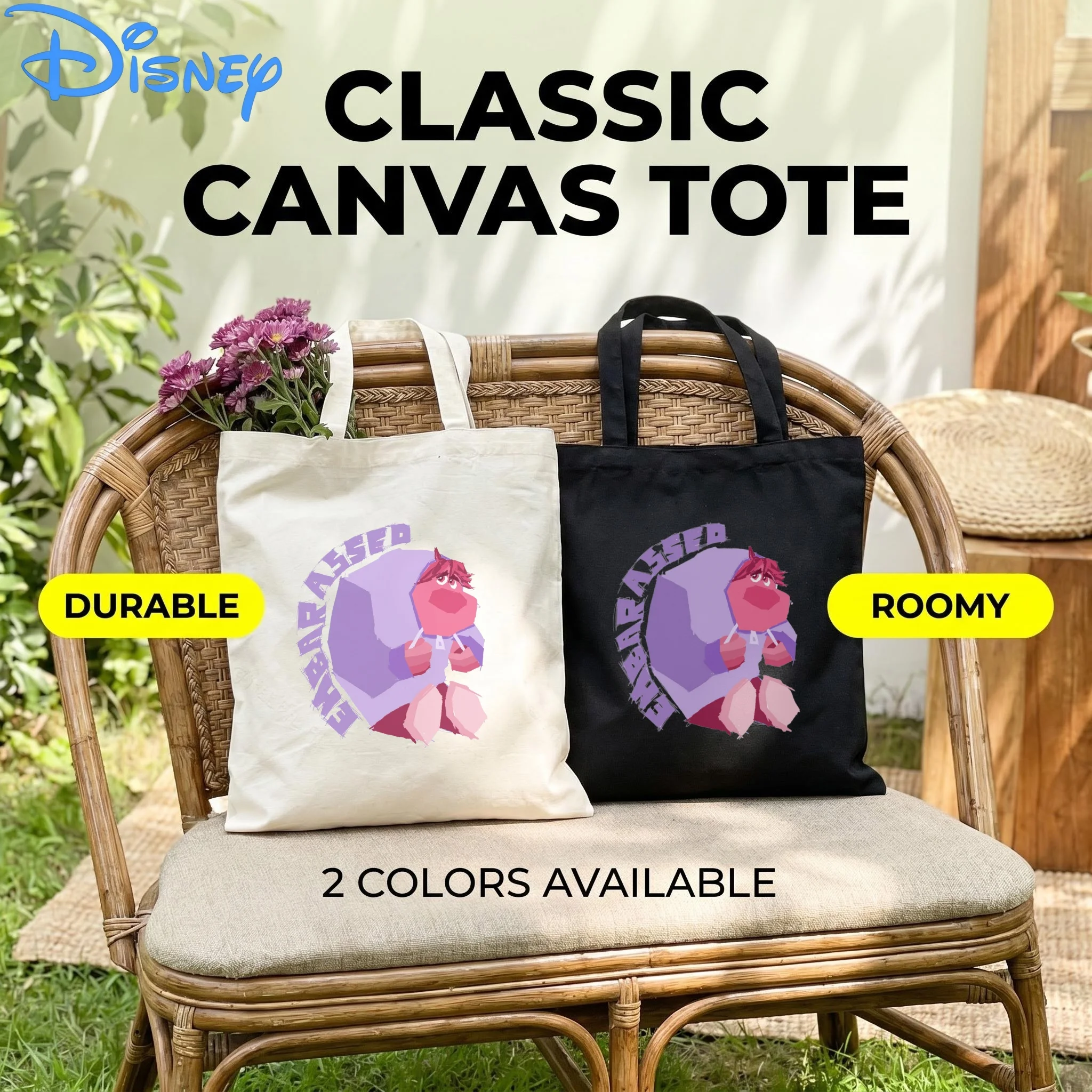 1PC Kawaii Disney Embarrassment Canvas Shopping Bag, "Embarrassed" Daily Handbag for Fans
1PC Kawaii Disney Embarrassment Canvas Shopping Bag, "Embarrassed" Daily Handbag for Fans