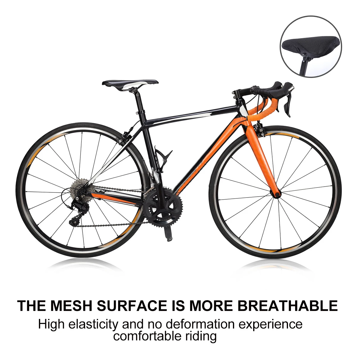 Breathable Seat Anti-Skid Cushion Cover For Mountain Bike Honeycomb Saddle Pad Elastic Stretch Lightweight Durable
Breathable Seat Anti-Skid Cushion Cover For Mountain Bike Honeycomb Saddle Pad Elastic Stretch Lightweight Durable