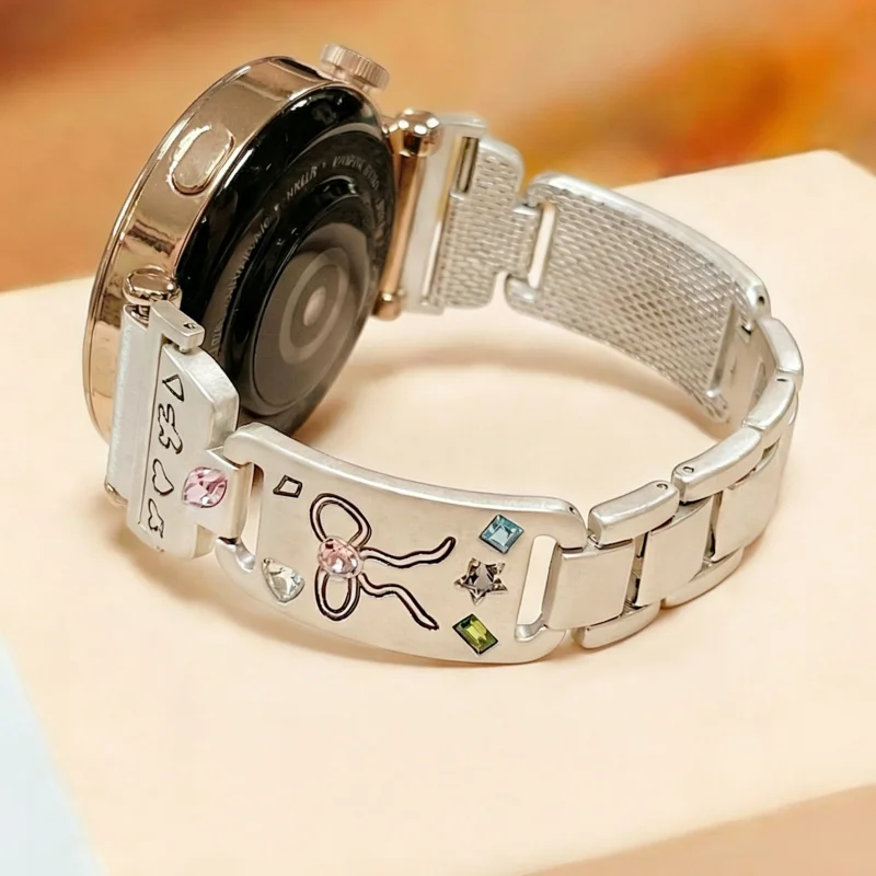 High end luxury metal strap suitable for Huawei GT5/GT5 Pro/GT4/GT2/3/4 22mm/20mm/18mm fashionable strap
High end luxury metal strap suitable for Huawei GT5/GT5 Pro/GT4/GT2/3/4 22mm/20mm/18mm fashionable strap