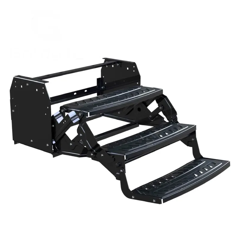 It is suitable for Iveco Shandeka heavy truck camper American RV manual three-layer step
It is suitable for Iveco Shandeka heavy truck camper American RV manual three-layer step