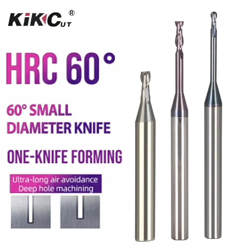 1PCTungsten Steel Deep Groove Milling Cutter 60 Degree CNC Machine Tool Long Diameter Deep Hole Flat Head Ball Round Nose Cutter
1PCTungsten Steel Deep Groove Milling Cutter 60 Degree CNC Machine Tool Long Diameter Deep Hole Flat Head Ball Round Nose Cutter
