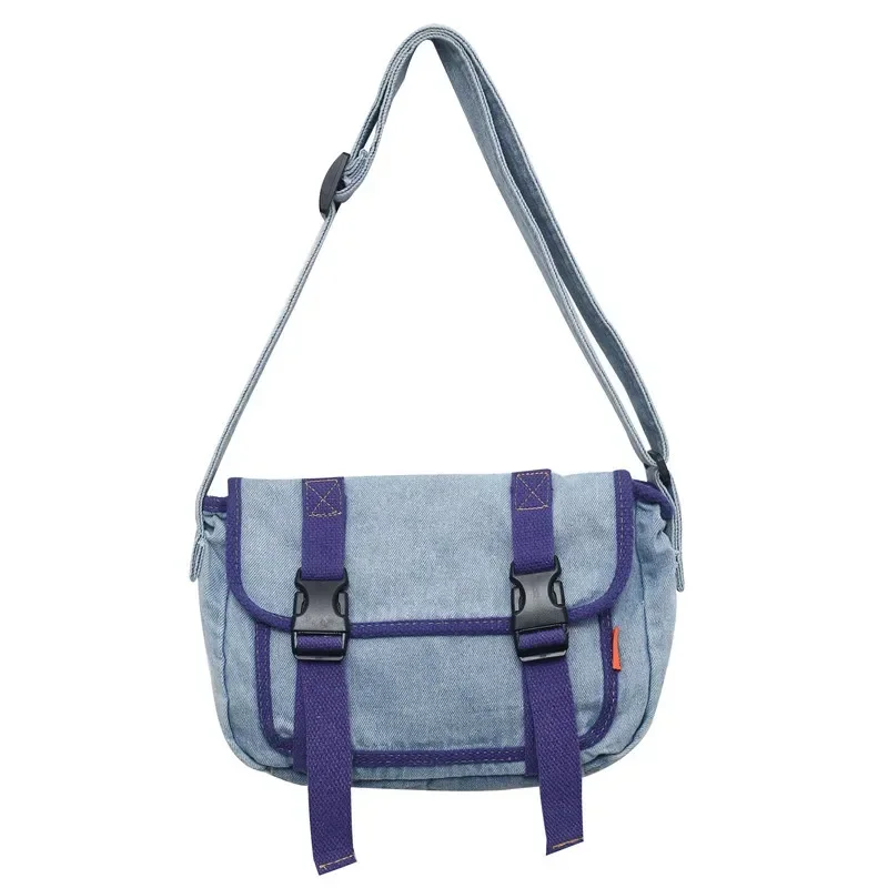 Teenager Fashion Denim Fabric Satchel Crossbody Bag Female Casual High Street Leisure Jeans Cloth Daily Messenger Bag Handbag
Teenager Fashion Denim Fabric Satchel Crossbody Bag Female Casual High Street Leisure Jeans Cloth Daily Messenger Bag Handbag