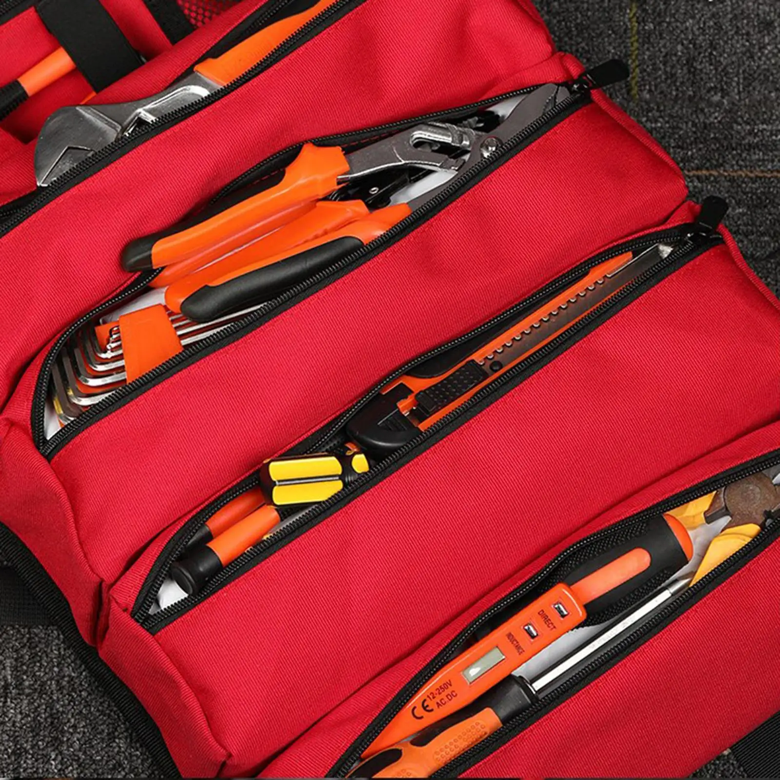 Roll up Tool Bag Organizer with 5 Different Pouches for Car Camping Gear
Roll up Tool Bag Organizer with 5 Different Pouches for Car Camping Gear