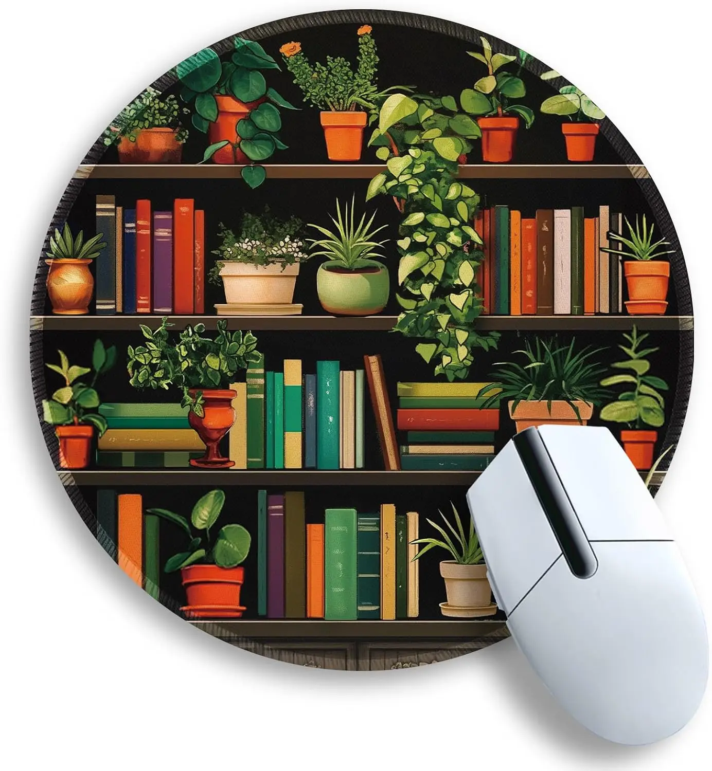 Cute Bookshelf Mouse Pad for Desk - Non-Slip Stitched Edge, Fits Laptop & Wireless Mouse, Travel Size
Cute Bookshelf Mouse Pad for Desk - Non-Slip Stitched Edge, Fits Laptop & Wireless Mouse, Travel Size