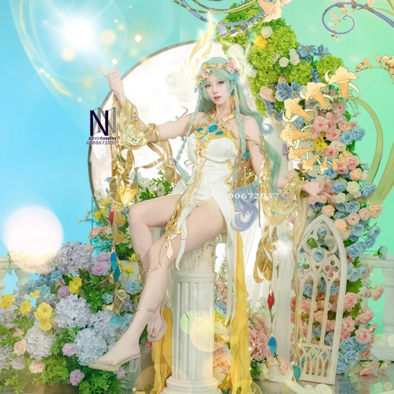 ABC123Game Honor of Kings Cosplay Blooming Flowers Costume Anime Diao Chan Role Playing Dress Outfit for Women Adult Comx,3;b'2.
ABC123Game Honor of Kings Cosplay Blooming Flowers Costume Anime Diao Chan Role Playing Dress Outfit for Women Adult Comx,3;b'2.
