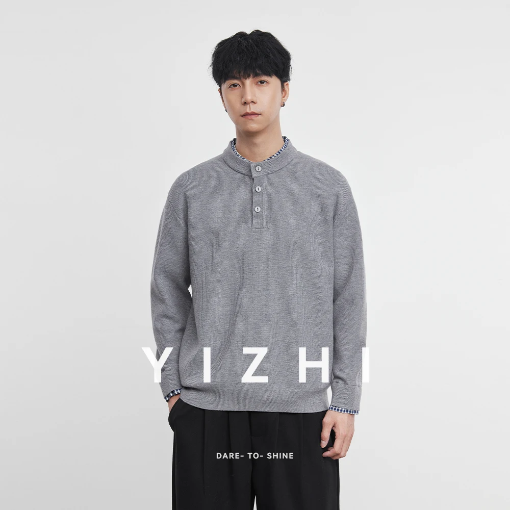 Fashion Men's American Retro Henley Collar Sweater 2025 Autumn Winter New Round Neck Pullover Knit Cardigan Men's Underwear Top
Fashion Men's American Retro Henley Collar Sweater 2025 Autumn Winter New Round Neck Pullover Knit Cardigan Men's Underwear Top