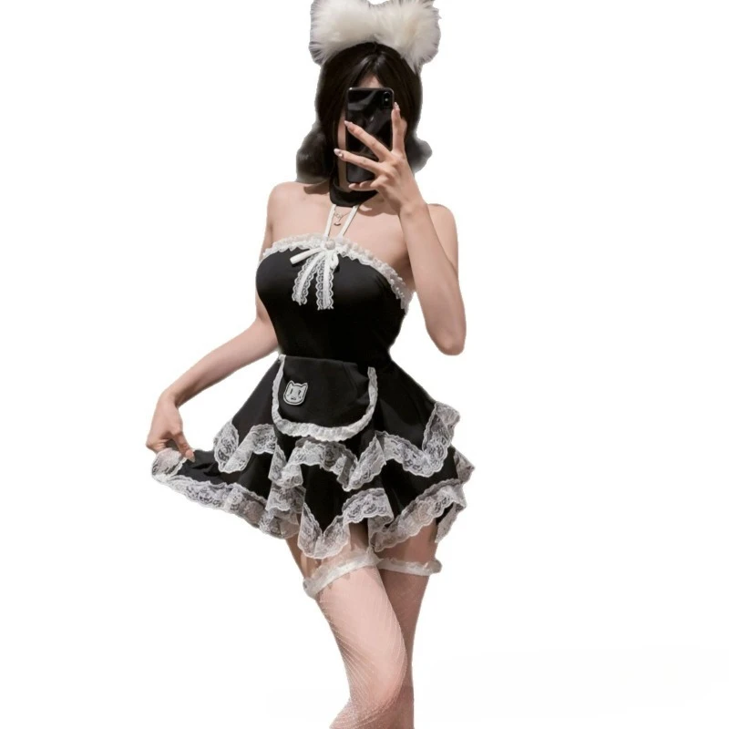 Japanese Lolita Maid Cosplay Uniform Babydoll Dress Lingerie Erotic Role Play Women Sexy Catsuit Nightclub Costumes Temptation
Japanese Lolita Maid Cosplay Uniform Babydoll Dress Lingerie Erotic Role Play Women Sexy Catsuit Nightclub Costumes Temptation