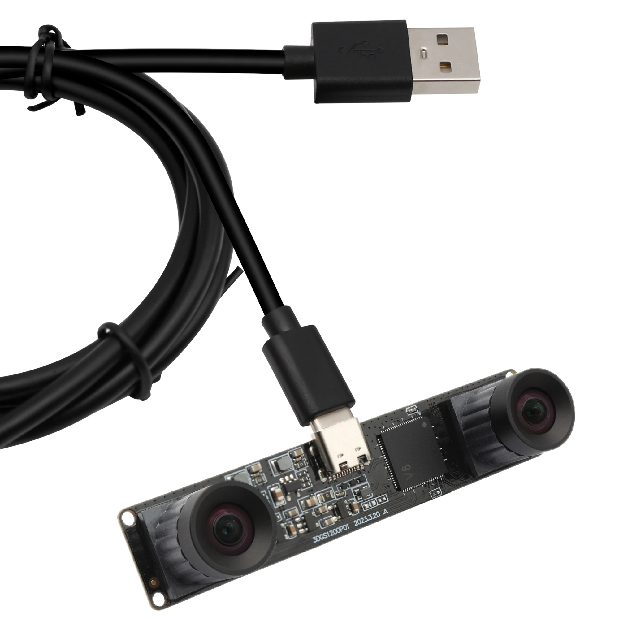 ELP 1200P 60fps Global Shutter Dual Lens Usb Camera High Speed 3200X1200@60fps 3D Stereo Camera Free Driver USB Mini Camera
ELP 1200P 60fps Global Shutter Dual Lens Usb Camera High Speed 3200X1200@60fps 3D Stereo Camera Free Driver USB Mini Camera
